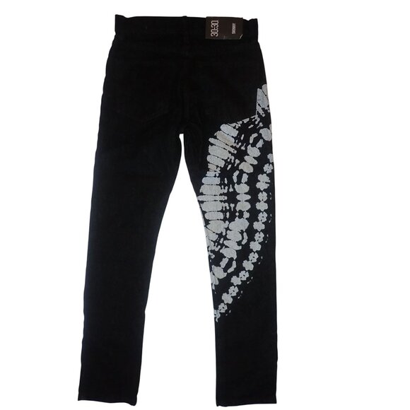 BDG Mens Skinny Jeans Black & White Tie-Dye 30W 30L New Urban Outfitters - Picture 5 of 7